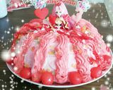 誕生日プリキュアケーキ作り方6写真