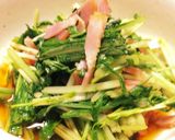 【レンジで簡単】水菜とベーコンのおひたし作り方4写真