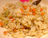 土鍋で炊くキヌアと新生姜の炊き込みご飯作り方6写真