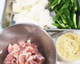 隼人瓜の味噌マヨ炒め作り方1写真