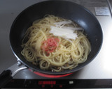 桜えびと長ネギの和風パスタ　醤油風味作り方4写真