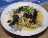 桜えびと長ネギの和風パスタ 醤油風味作り方5写真
