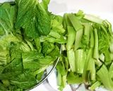 ♡山形青菜のピリ辛ニンニク炒め♡作り方1写真