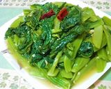 ♡山形青菜のピリ辛ニンニク炒め♡作り方4写真
