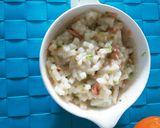 白菜と鮭のクリーミーうどん離乳食作り方5写真