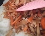 豚肉とじゃこのかき醤油混ぜご飯☆作り方4写真