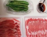 我が家の定番おかず　インゲンの豚巻き作り方1写真