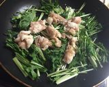 簡単3分♡めんつゆde京風 水菜ﾎﾙﾓﾝ作り方1写真
