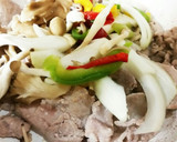 豚肉ときのこのカラフルしょうが焼き作り方4写真