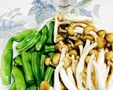 簡単一品♡インゲン豆としめじのマヨあえ♡作り方1写真