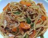 鍋で、ワンポットパスタ（ナポリタン）作り方9写真
