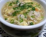大葉香る鶏だんごの ふわとろ食べるスープ作り方8写真