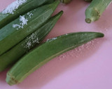 ひじきと玉ねぎとオクラのサラダ作り方1写真