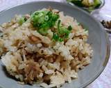 炊き込みご飯☆なめ茸とツナと生姜と塩昆布作り方5写真