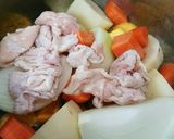鶏皮プルプルシチュー。作り方1写真