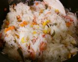 カニかまで炊き込みご飯♪作り方4写真