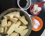さつまいもの胡麻きな粉作り方1写真