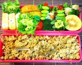 子どものお弁当☆発芽米生姜ごはん弁当作り方8写真