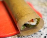 苺とミルククリームの抹茶ロール作り方15写真