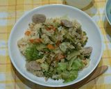 ゴーヤ入りレタス炒飯作り方5写真