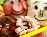 お誕生日キャラ弁☆アンパンマントリオ作り方13写真