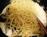 簡単クリームソースのあさりパスタ作り方6写真