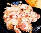 鶏ひき肉と残り野菜のトマトパスタ作り方3写真