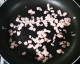 大根葉と油揚げ、ベーコンの炒め物作り方4写真