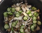 きのことオクラの炊き込みごはん作り方4写真