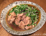 あっと言う間！水菜&紅法師と鶏の煮物♪作り方8写真