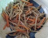シャンタンde金平つくねライスバーガー作り方1写真