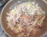 さつまいもご飯？〜ネギ豚混ぜご飯作り方6写真