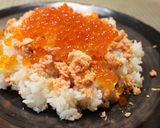 調理時間３分♡酢めしではらこ飯風作り方2写真