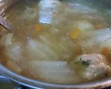 大葉香る鶏だんごの ふわとろ食べるスープ作り方6写真