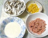 ツナとコーンの炊き込みご飯～マヨ塩麹作り方1写真