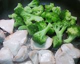 鶏ブロッコ辛子醤油味作り方4写真