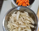 焼肉のタレでおこわ風鶏ごぼう炊き込みご飯作り方1写真