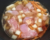 焼肉のタレでおこわ風鶏ごぼう炊き込みご飯作り方2写真