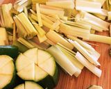 太ねぎとズッキーニのグリル風作り方1写真