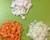 玉ねぎと人参のスープ。作り方1写真