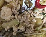 残った、はやとうり中華風肉炒めで焼きそば作り方3写真