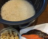 鮭と高野豆腐の炊き込みご飯作り方1写真