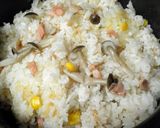 ツナとコーンの炊き込みご飯～マヨ塩麹作り方3写真