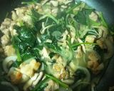 鶏肉とほうれん草のやさしいクリームパスタ作り方7写真