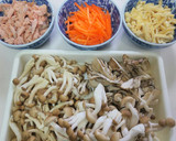 秋鮭の具だくさん炊き込みご飯作り方3写真