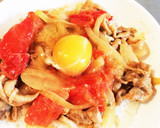 豚肉とトマトの洋風照り焼き丼！作り方7写真