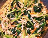 ほうれん草・きのこ・たまご炒め作り方8写真