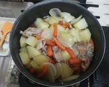 干しエビ、昆布つゆで サイコー！肉じゃが作り方7写真