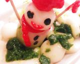 Xmas☆焚き火とコケと雪だるま作り方1写真