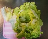 まるごとレタスの豚しゃぶドームサラダ作り方1写真